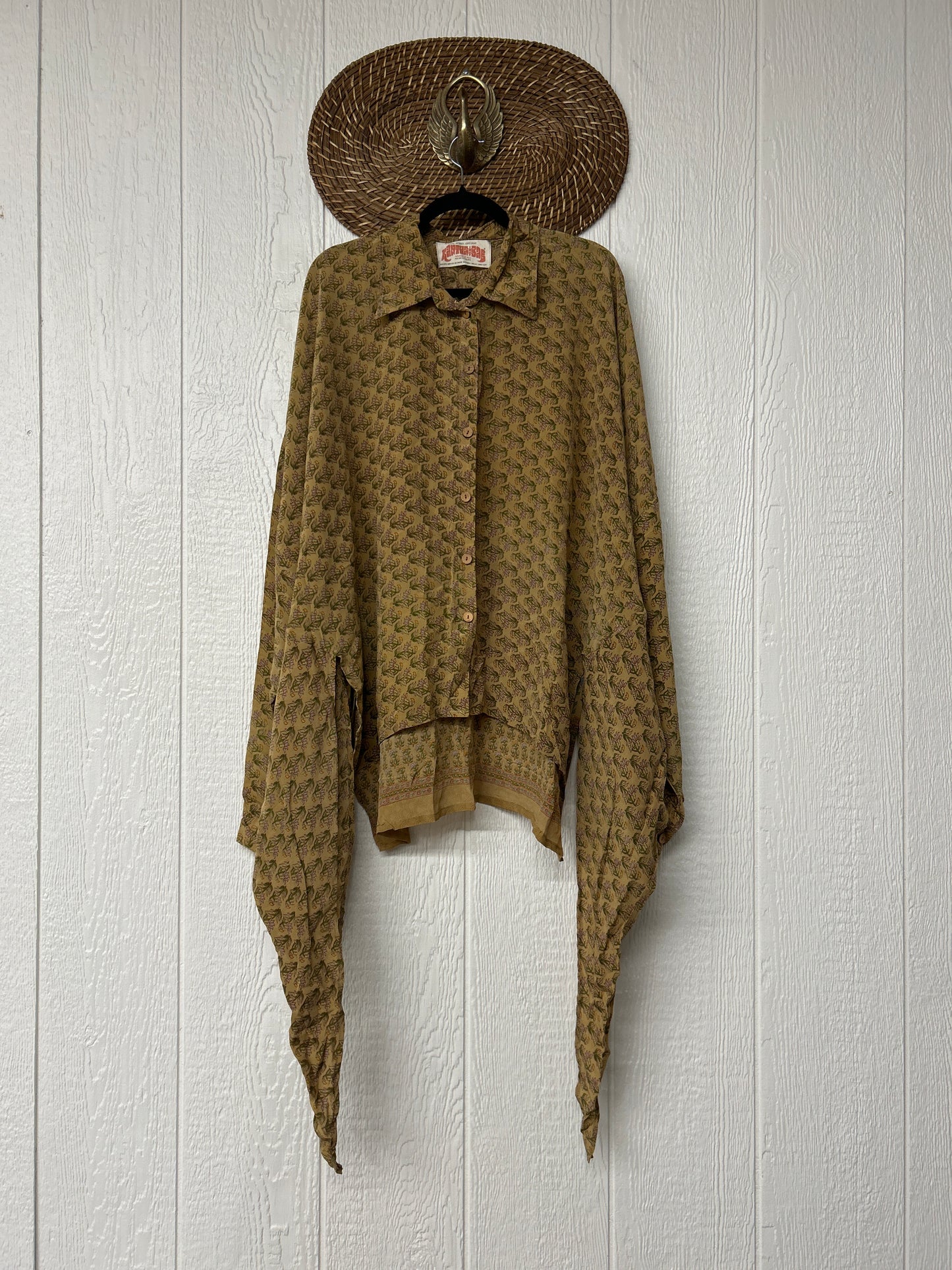 Crepe Sari Nirvana Button Down 1125 056