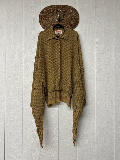 Crepe Sari Nirvana Button Down 1125 056