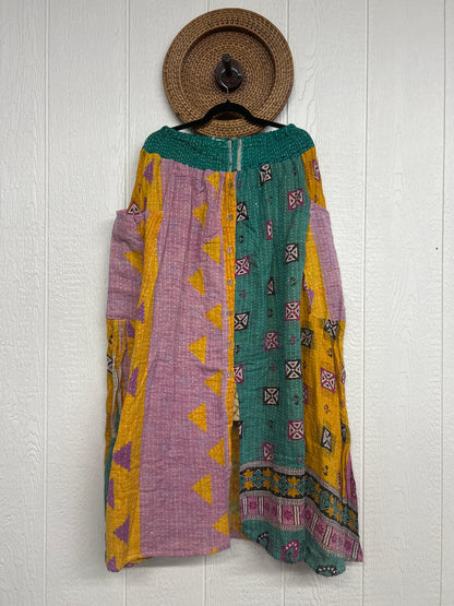 Pareo Kantha Butterfly Cargo Skirt 0426 164