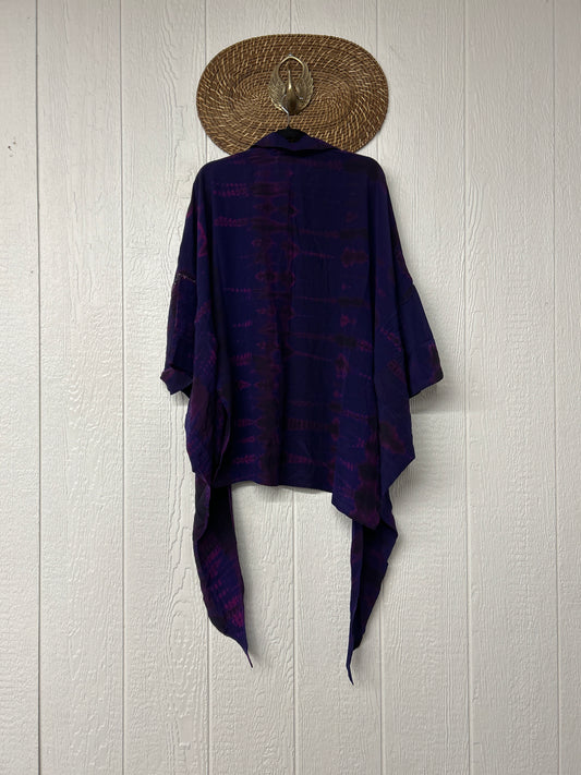 Crepe Sari Summer Nirvana Button Down 0626 200