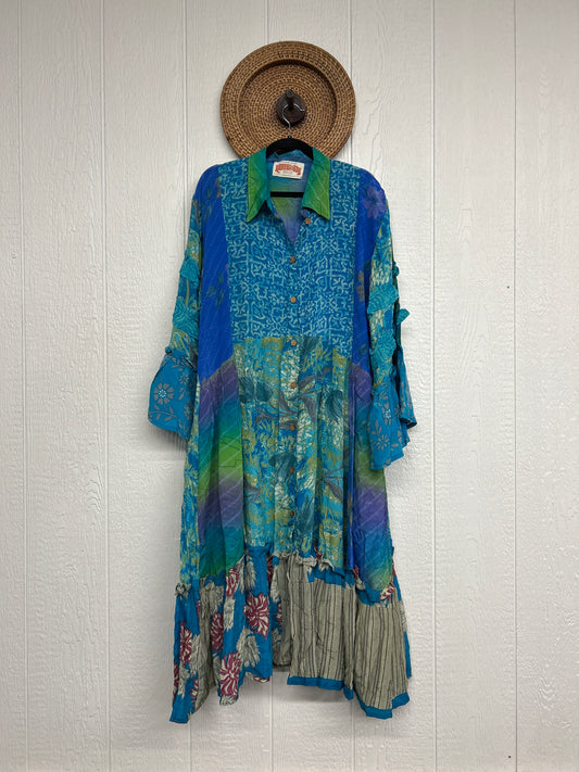 Crepe Sari Rhiannon Duster Dress 0226 215