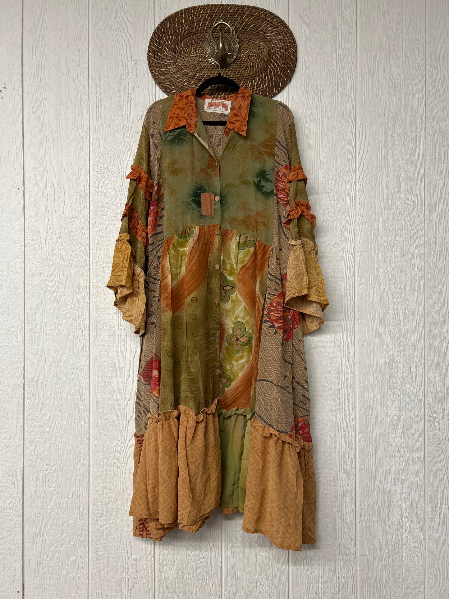 Crepe Sari Rhiannon Duster Dress 0226 096