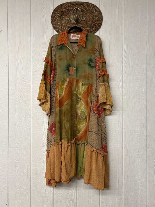 Crepe Sari Rhiannon Duster Dress 0226 096