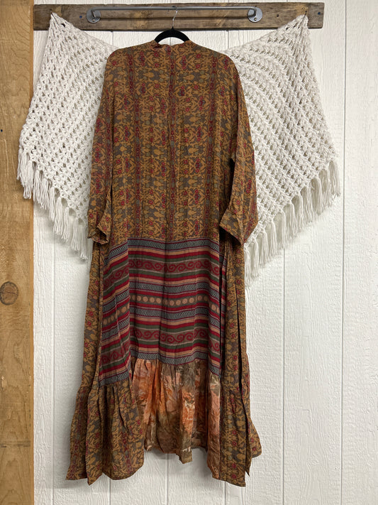 Crepe Sari Dahlia Duster Dress 0326 050