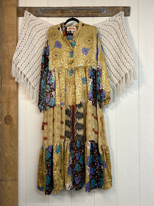 Rasgulla Sari Luminous Maxi Dress 0226 240