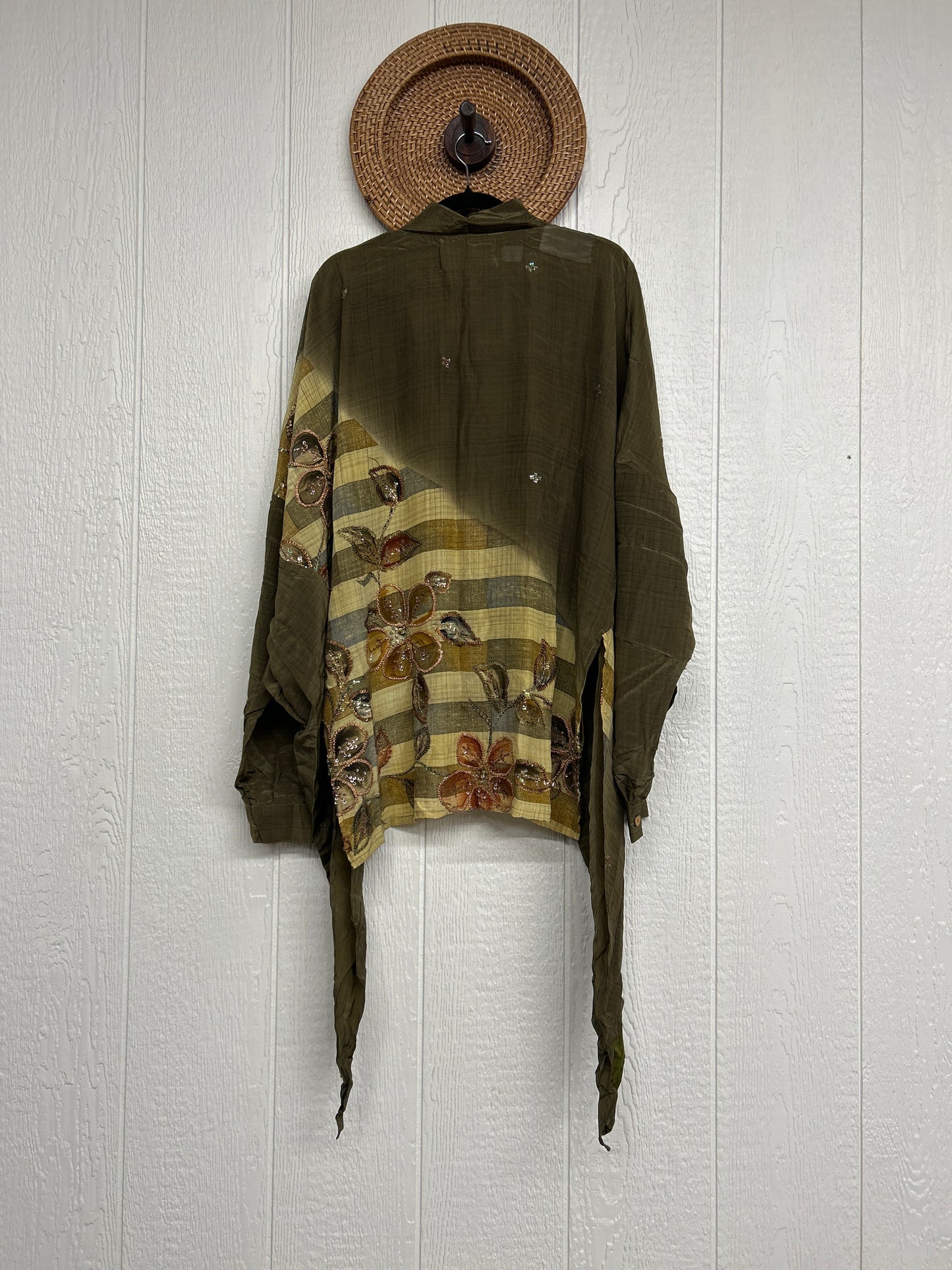 Crepe Sari Nirvana Button Down 1125 227