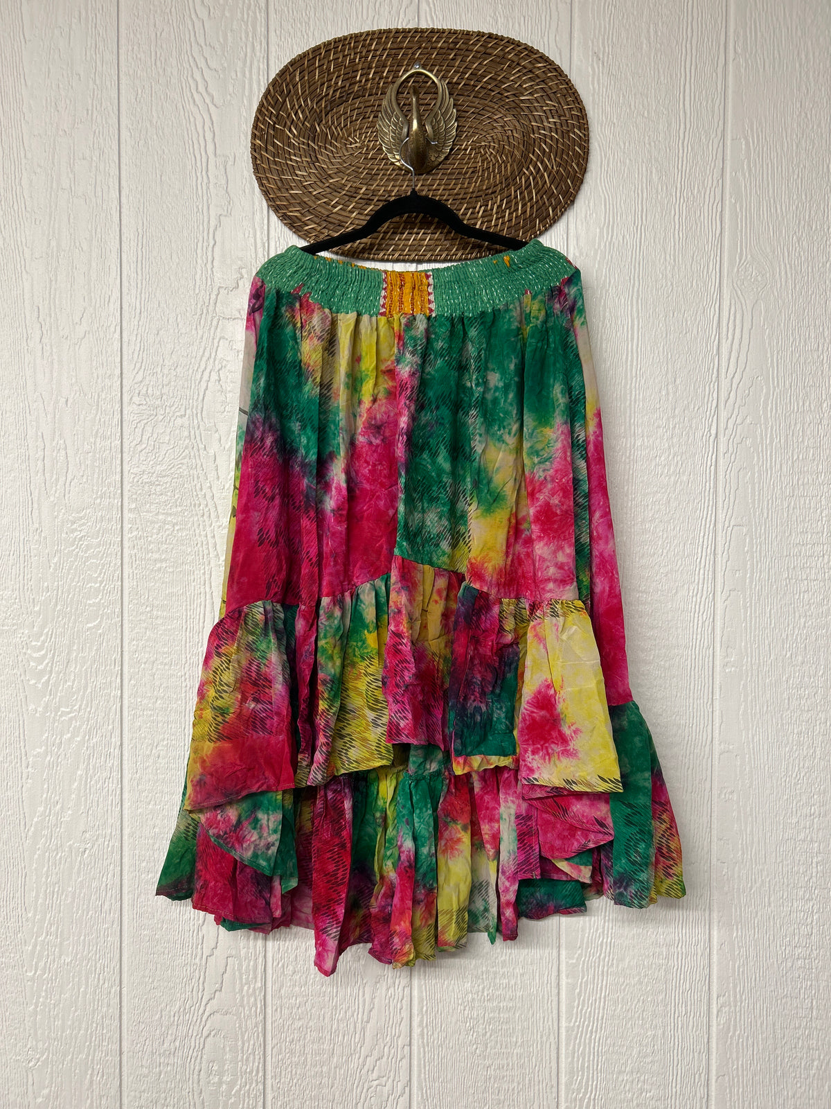 Crepe Sari Dahlia Skirt 1026 053