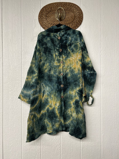 Aura Edit Koverlet Button Down Trench Coat 1026 024