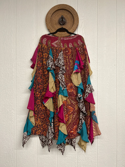 Pareo Kantha Willow Maxi Skirt 0826 225
