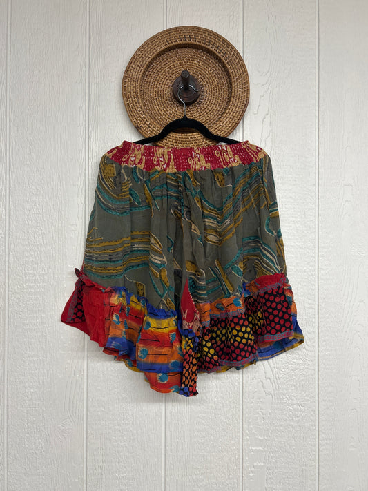 Crepe Sari Lover Cropped Culottes 0726 254