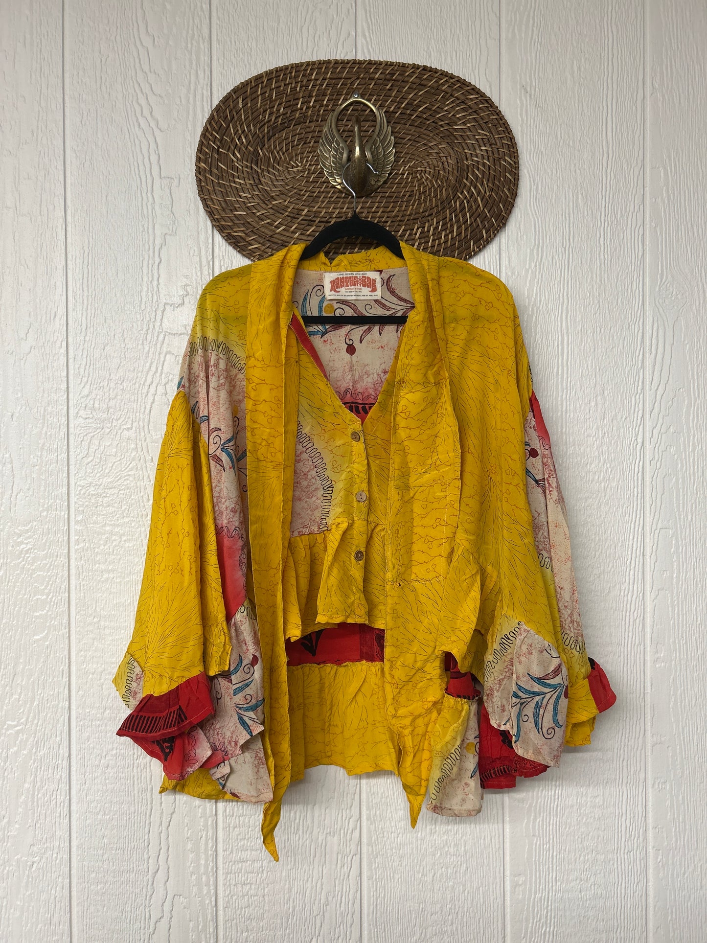 Crepe Sari Wild Rose Top 1225 233