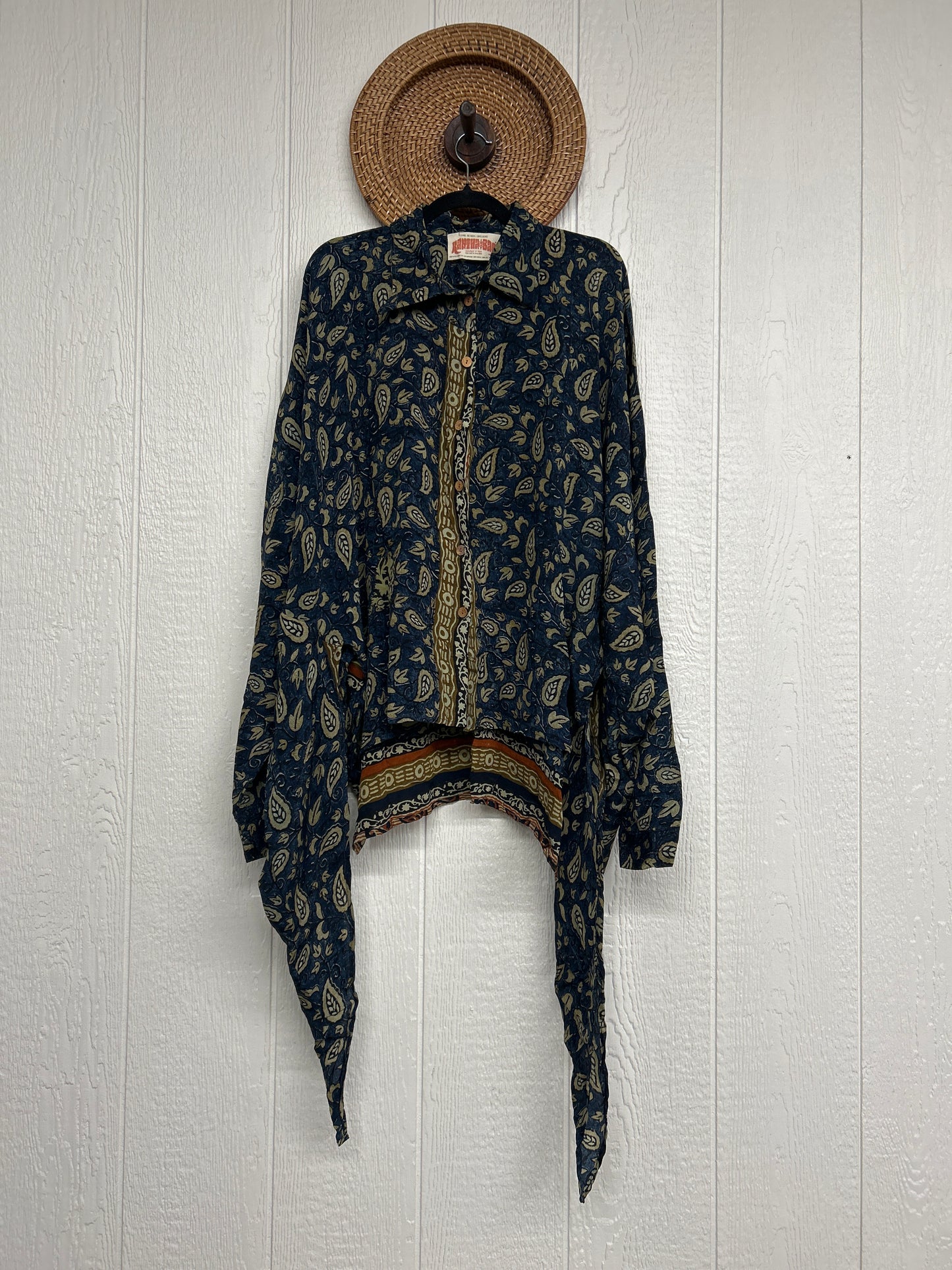 Crepe Sari Nirvana Button Down 1125 212