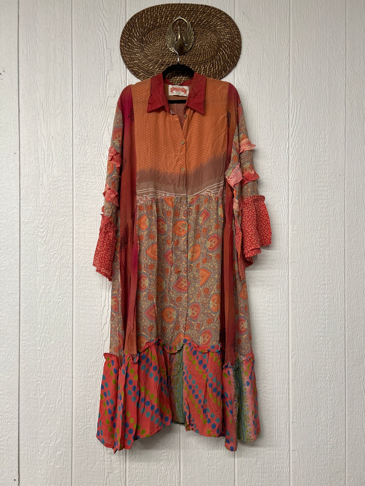 Crepe Sari Rhiannon Duster Dress 0226 064