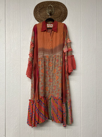 Crepe Sari Rhiannon Duster Dress 0226 064