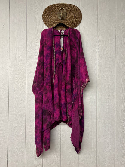 Crepe Sari Orchid Kimono 0626 122