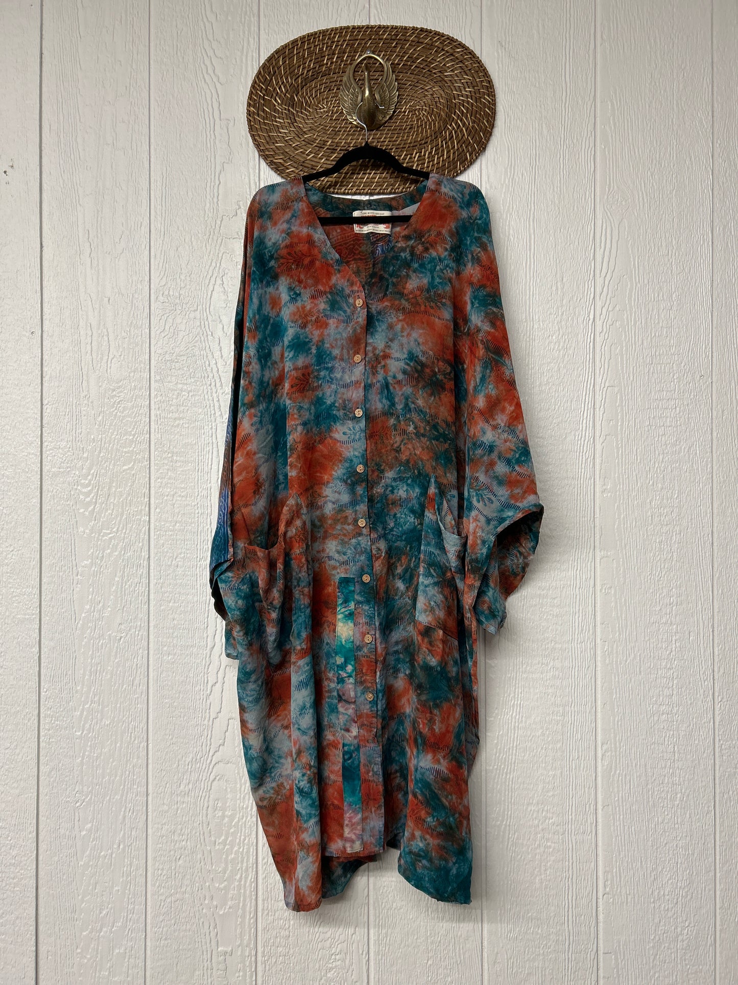 Crepe Sari Gaia Duster Dress 0426 254