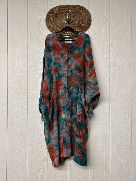 Crepe Sari Gaia Duster Dress 0426 254