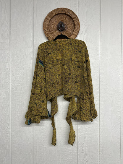 Crepe Sari Zeppelin Crop Shrug 0426 123