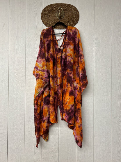 Crepe Sari Orchid Kimono 0626 114
