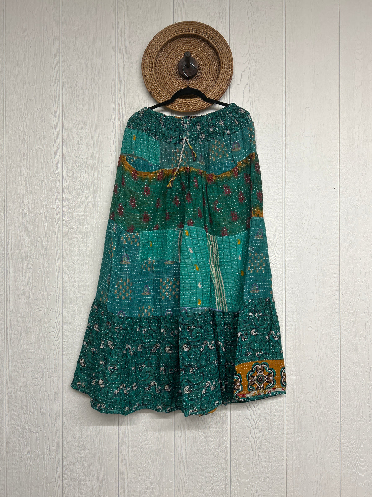 Pareo Kantha Lotus Maxi Skirt 0826 229