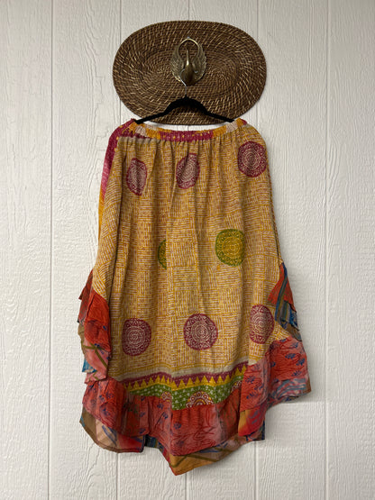 Pareo Kantha Wild Rose Skirt 0426 067