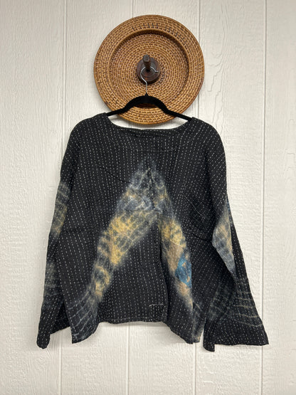 Pareo Kantha Wanderer Pocket Crop Top 0526 008