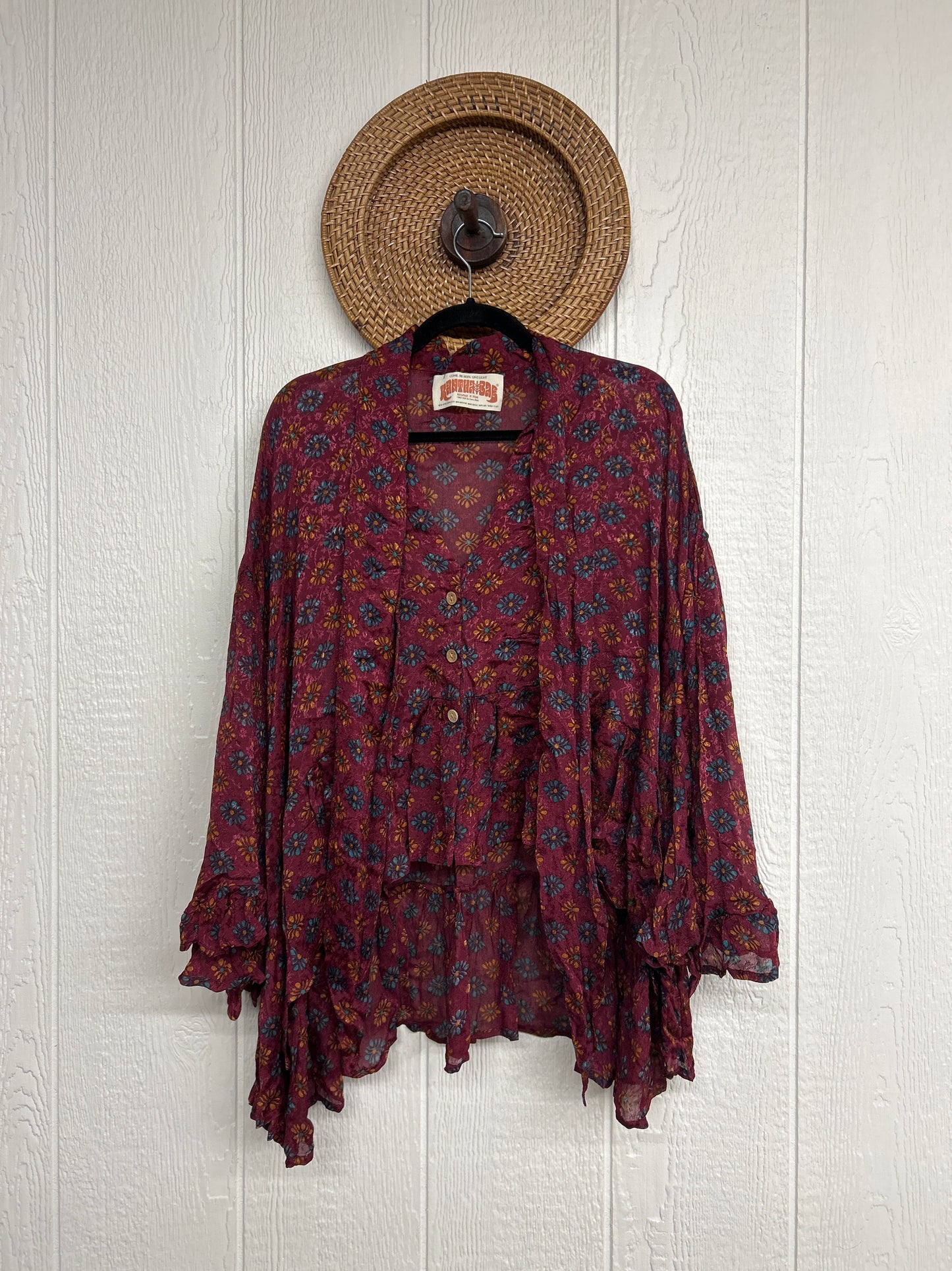 Crepe Sari Wild Rose Top 0426 227