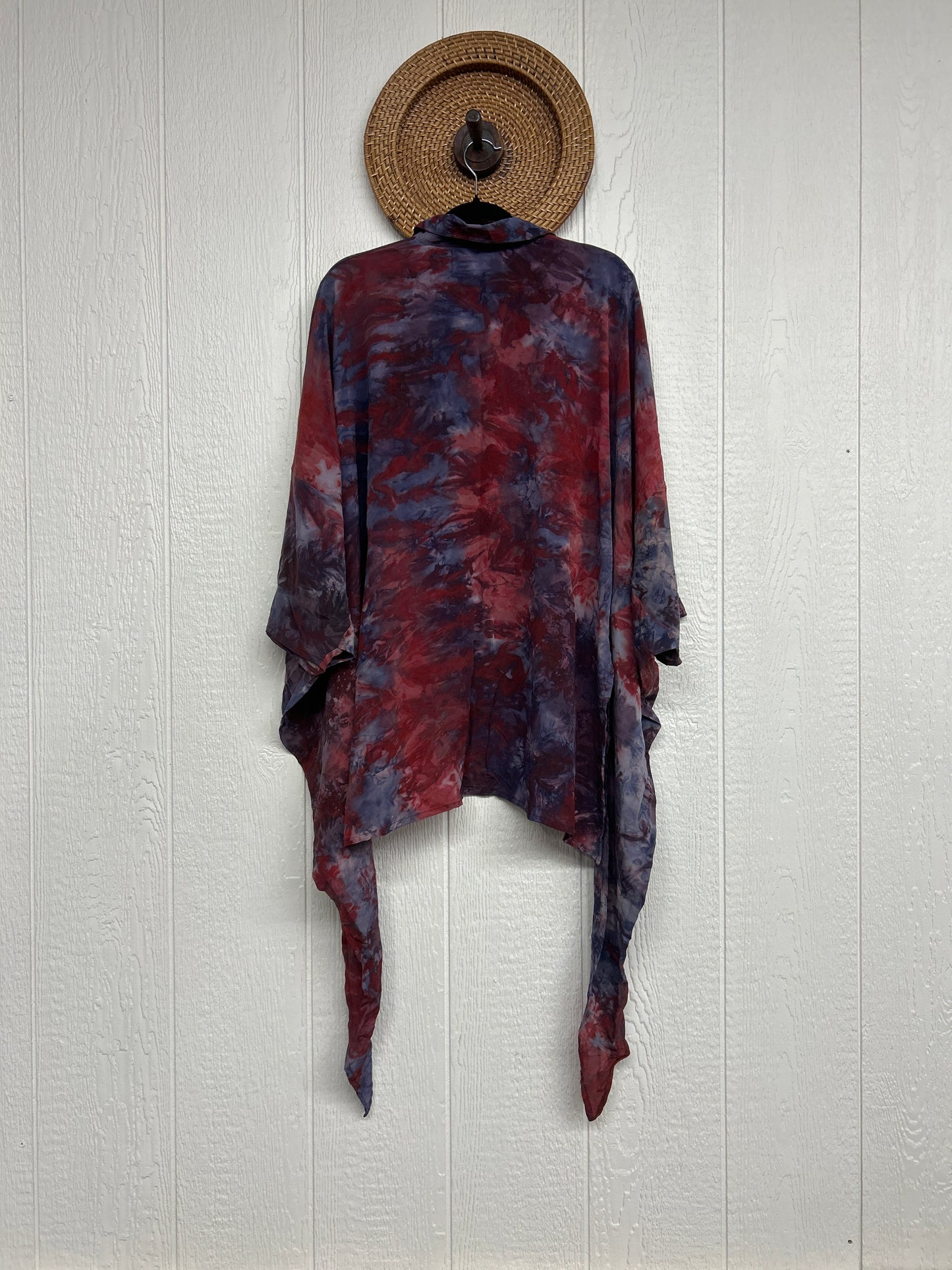 Crepe Sari Summer Nirvana Button Down 0626 227