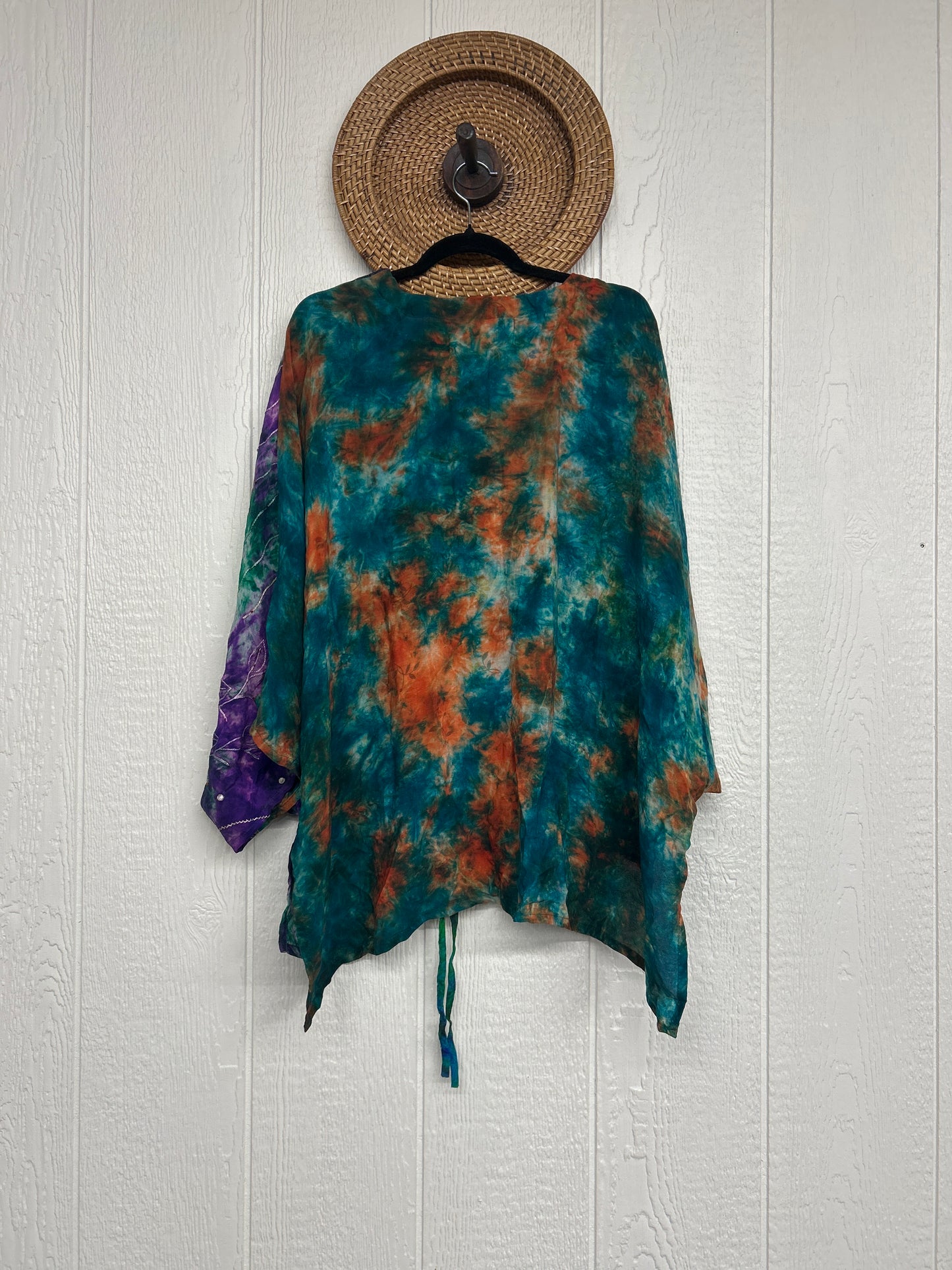 Crepe Sari Hi Lo Butterfly Top 0726 011