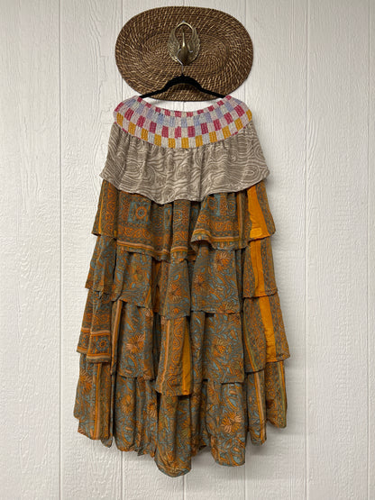 Rasgulla Sari Venus Ruffle Maxi 1125 039