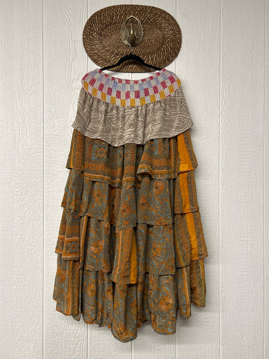 Rasgulla Sari Venus Ruffle Maxi 1125 039