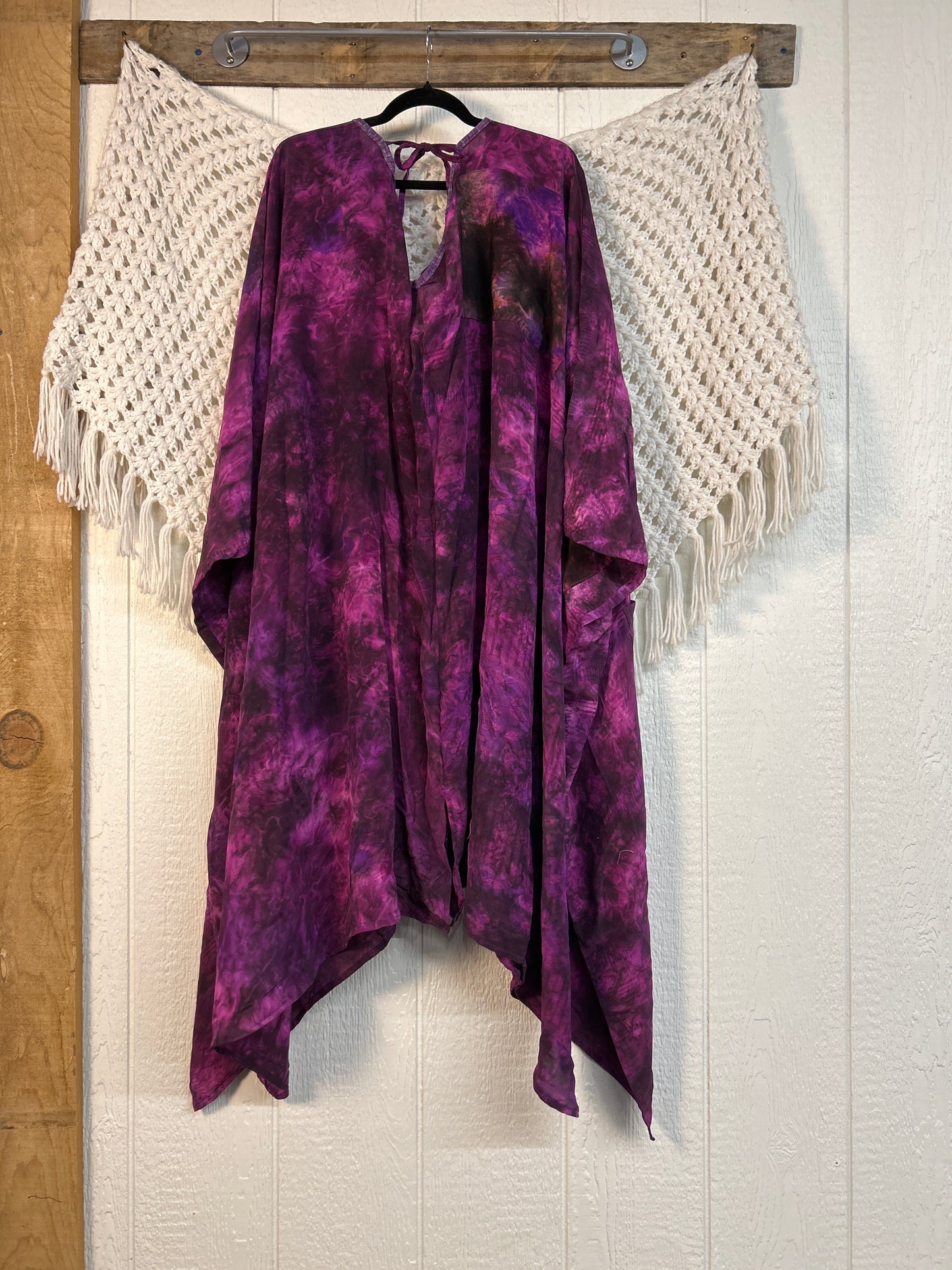 Crepe Sari Orchid Kimono 0626 175