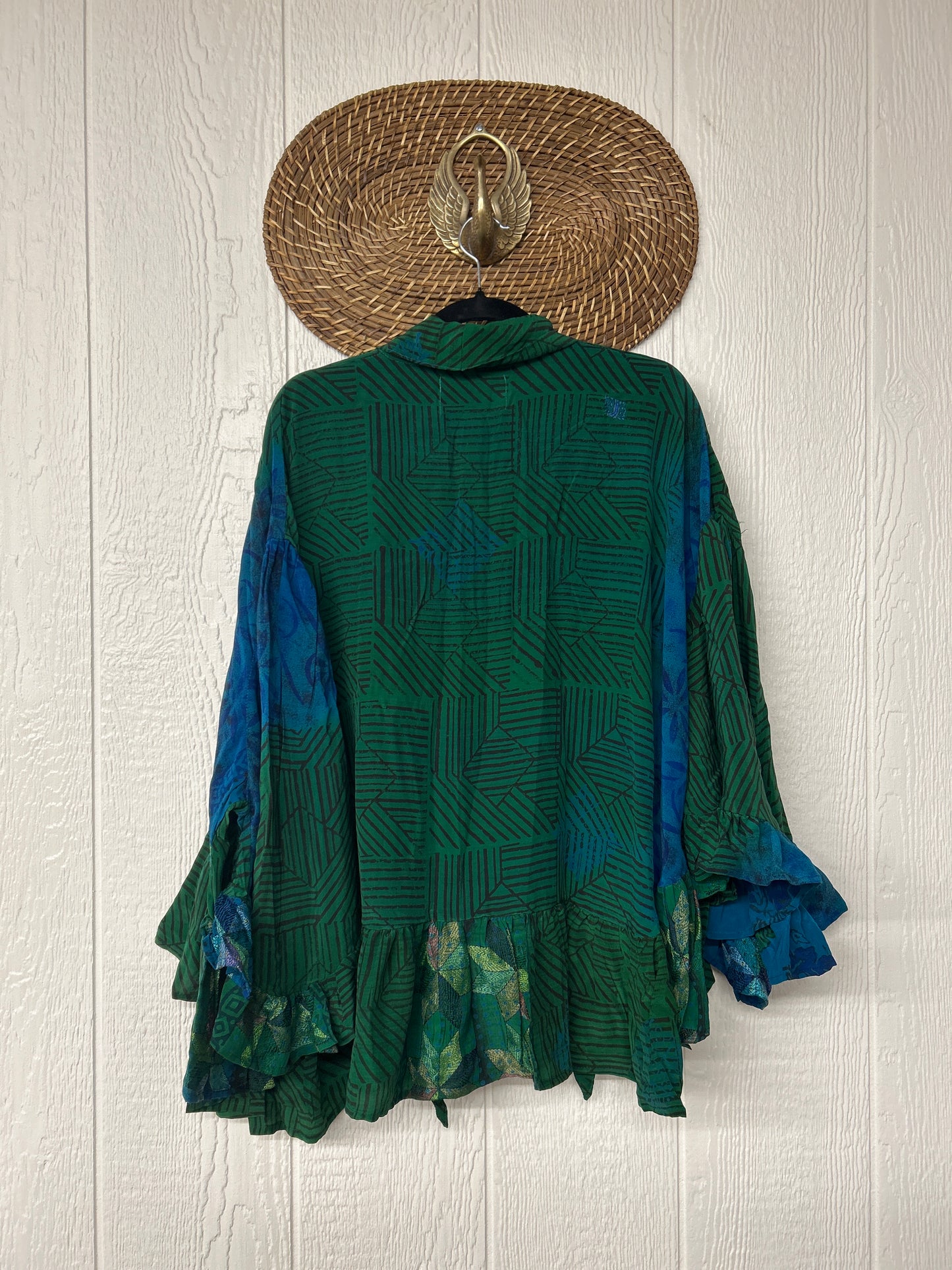 Crepe Sari Wild Rose Top 1225 228