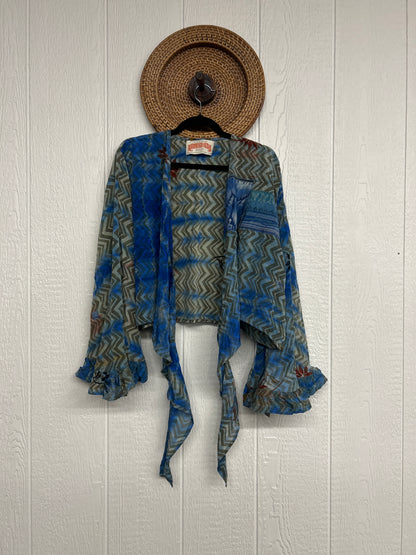 Crepe Sari Zeppelin Crop Shrug 0426 272