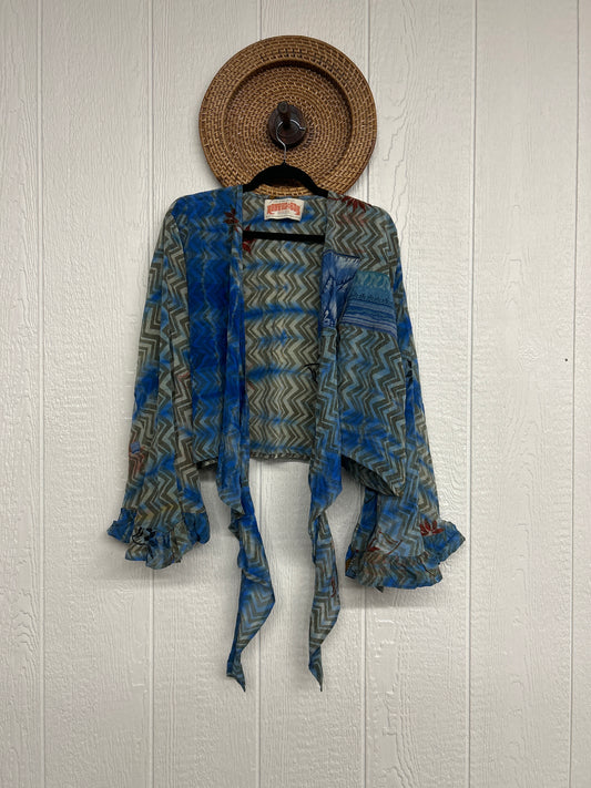 Crepe Sari Zeppelin Crop Shrug 0426 272
