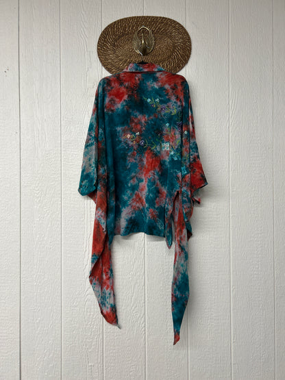 Crepe Sari Summer Nirvana Button Down 0626 008