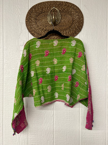 Pareo Kantha In Bloom Cropped Pullover 0326 138