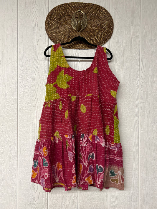 Kantha Meadow Mini Dress 0625 019