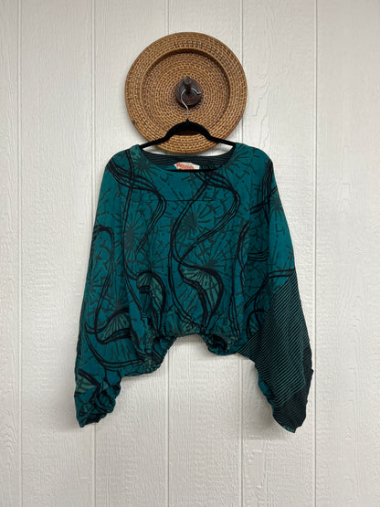 Crepe Sari Luna Crop Top 0126 030