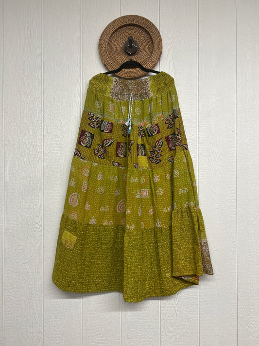 RETAIL Pareo Kantha Lotus Maxi Skirt 0826 038