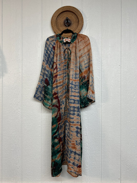 Crepe Sari Woodstock Duster Dress 0226 225