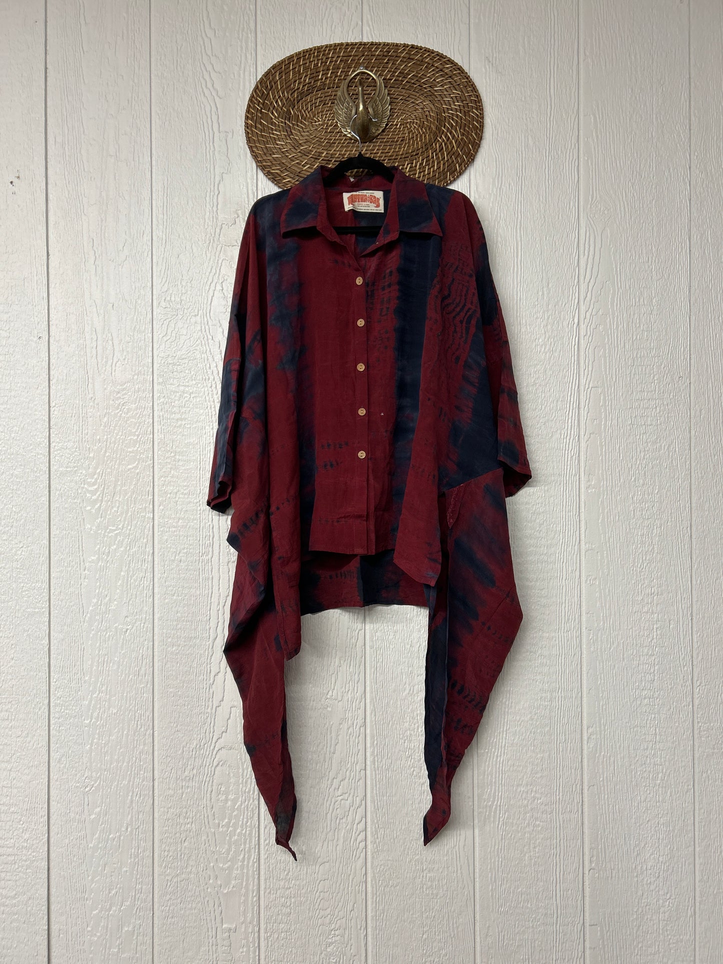Crepe Sari Summer Nirvana Button Down 0626 194