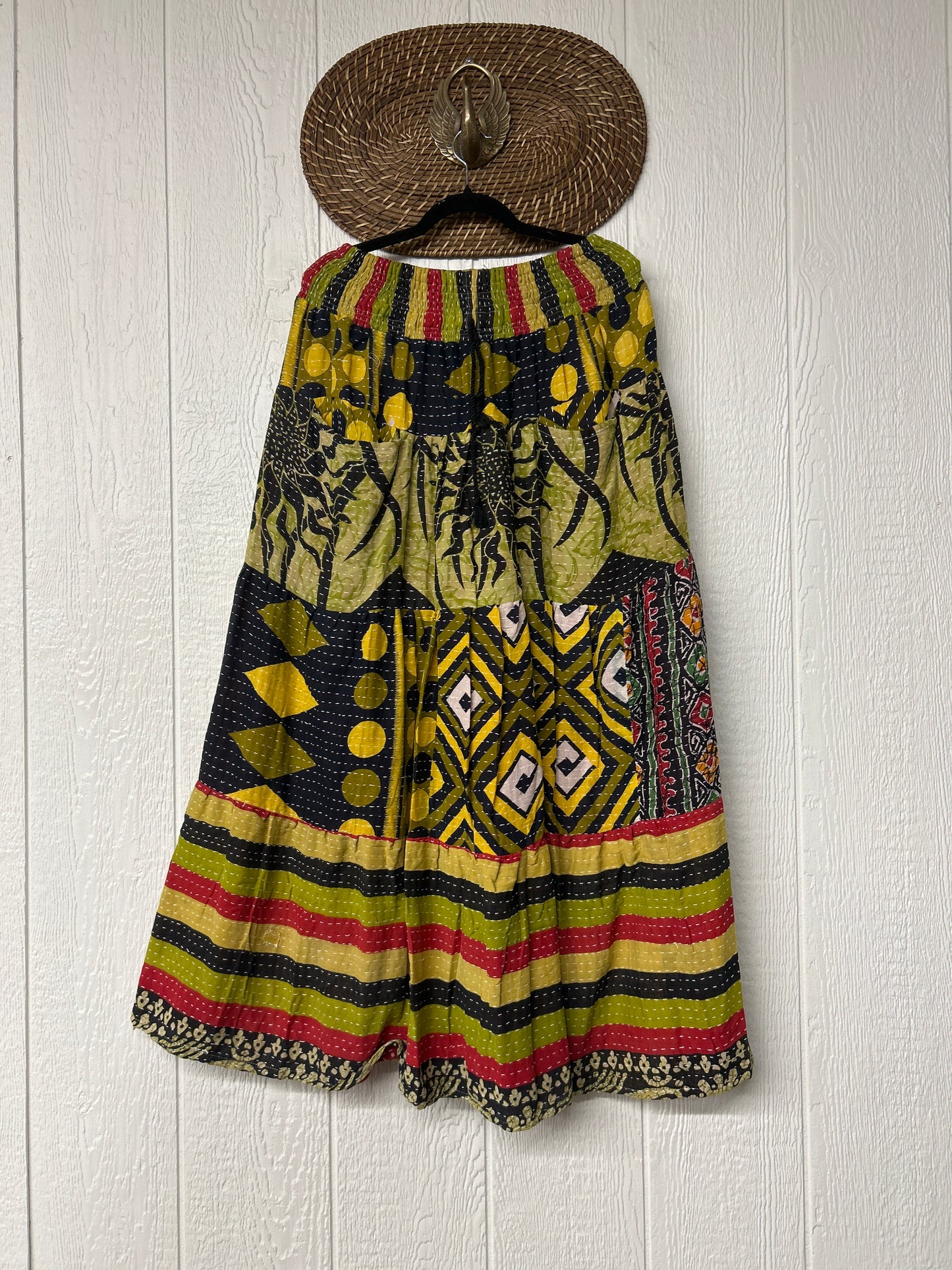 Pareo Kantha Lotus Maxi Skirt 0826 209