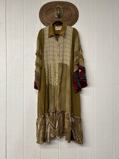 Crepe Sari Rhiannon Duster Dress 0226 050