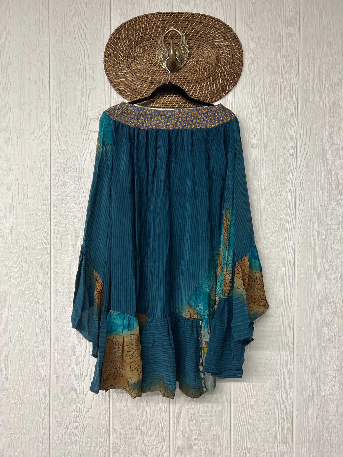 Crepe Sari Dahlia Skirt 1026 030