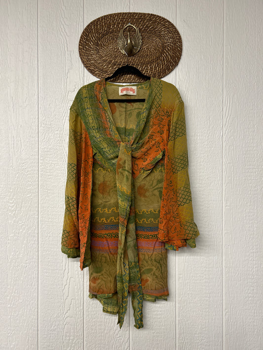 Crepe Sari Shortie Spellbound Kimono 0426 129