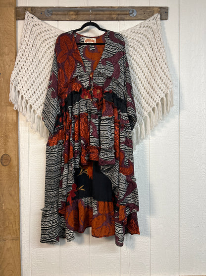 Rasgulla Sari Rhiannon Kimono 0826 027