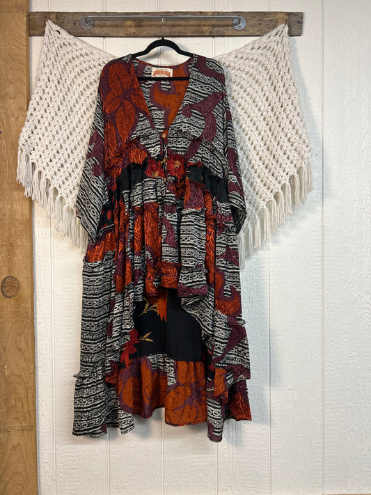 Rasgulla Sari Rhiannon Kimono 0826 027
