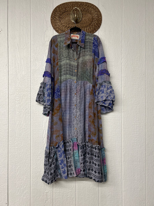 Crepe Sari Rhiannon Duster Dress 0226 090