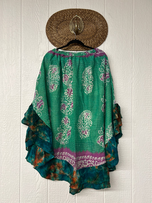 Pareo Kantha Wild Rose Skirt 0426 002